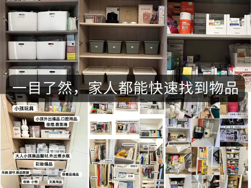 高雄收納服務，整理師提供定位圖與物品標籤，讓收納更容易維持